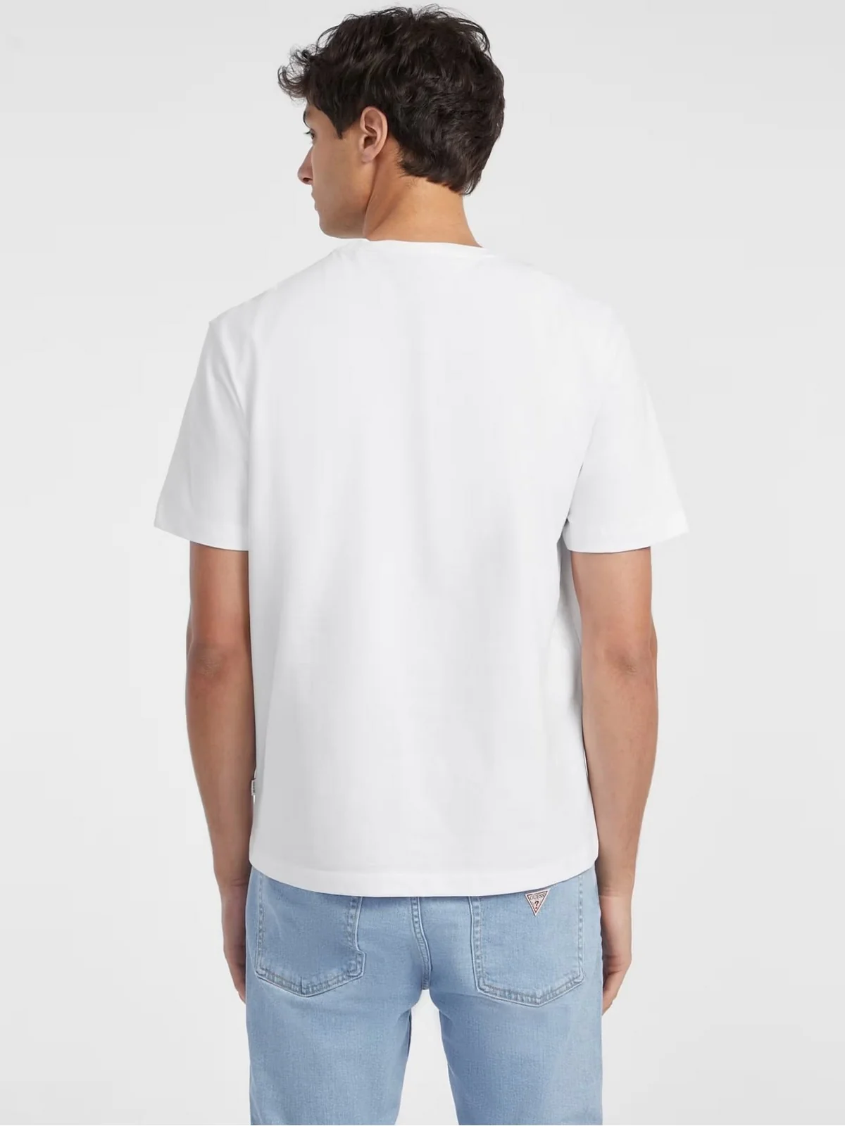 GUESS T-shirt Uomo GJ SS CN REG AMERICAN TRAD TEE M4YI42 K8FQ4 G011 PURE WHITE - Image 3
