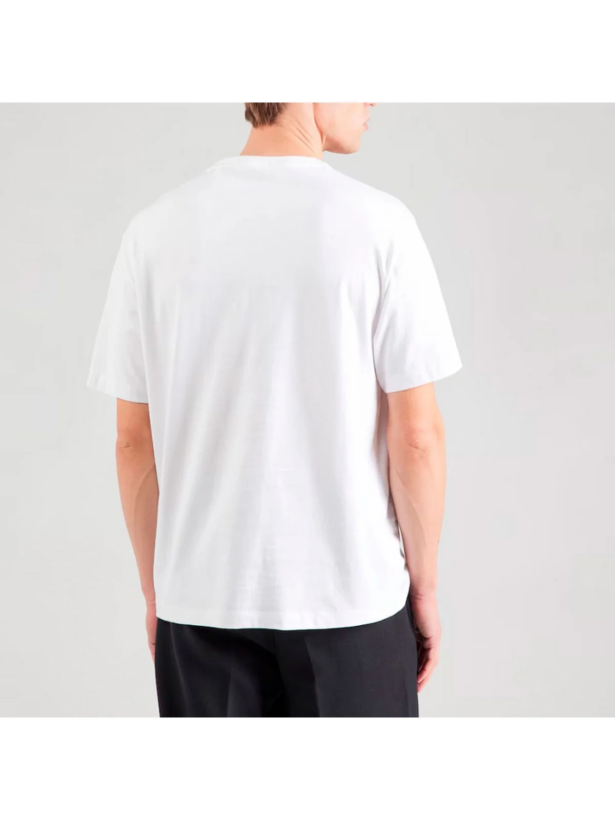 GUESS T-shirt Uomo GJ SS CN REG CHEST STRIPE TEE M5RI78 KCPQ1 G011 PURE WHITE - Image 3