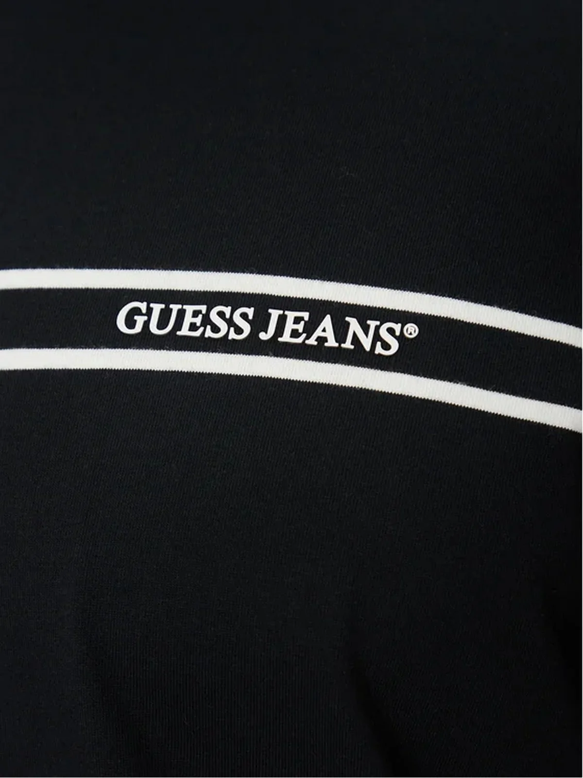 GUESS T-shirt Uomo GJ SS CN REG CHEST STRIPE TEE M5RI78 KCPQ1 JBLK Jet Black A996 - Image 4