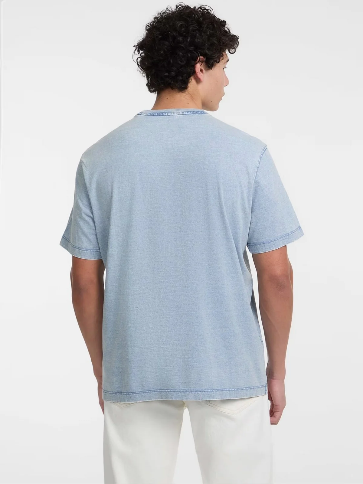 GUESS T-shirt Uomo GJ SS CN REG PKT TEE M5GI50 KCTG1 IDWS INDI LIGHT WASH - Image 3