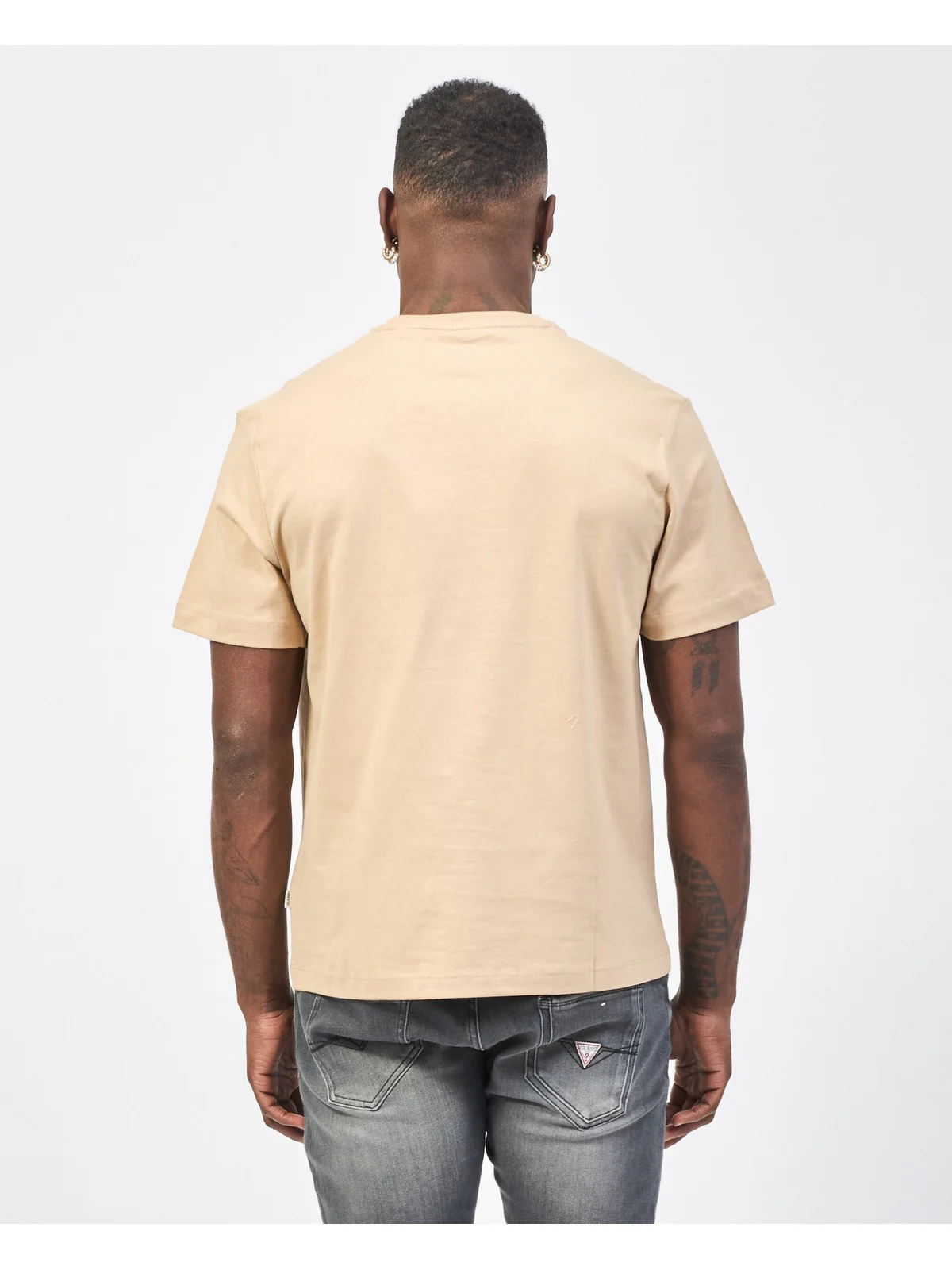 GUESS T-shirt Uomo GJ SS CN REG PKT TEE M5RI74 K8FQ4 A117 SAFARI TAN - Image 4