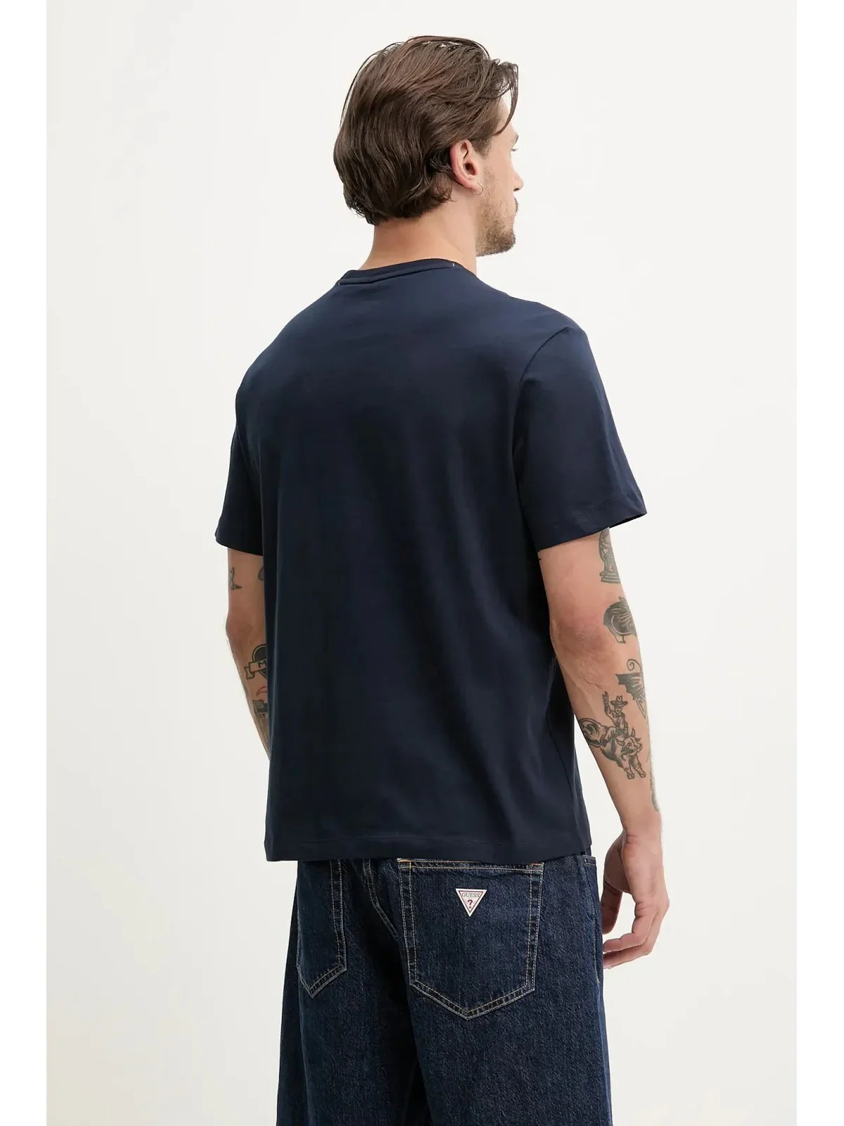 GUESS T-shirt Uomo GJ SS CN REG PKT TEE M5RI74 K8FQ4 A71W DARING OCEAN - Image 8