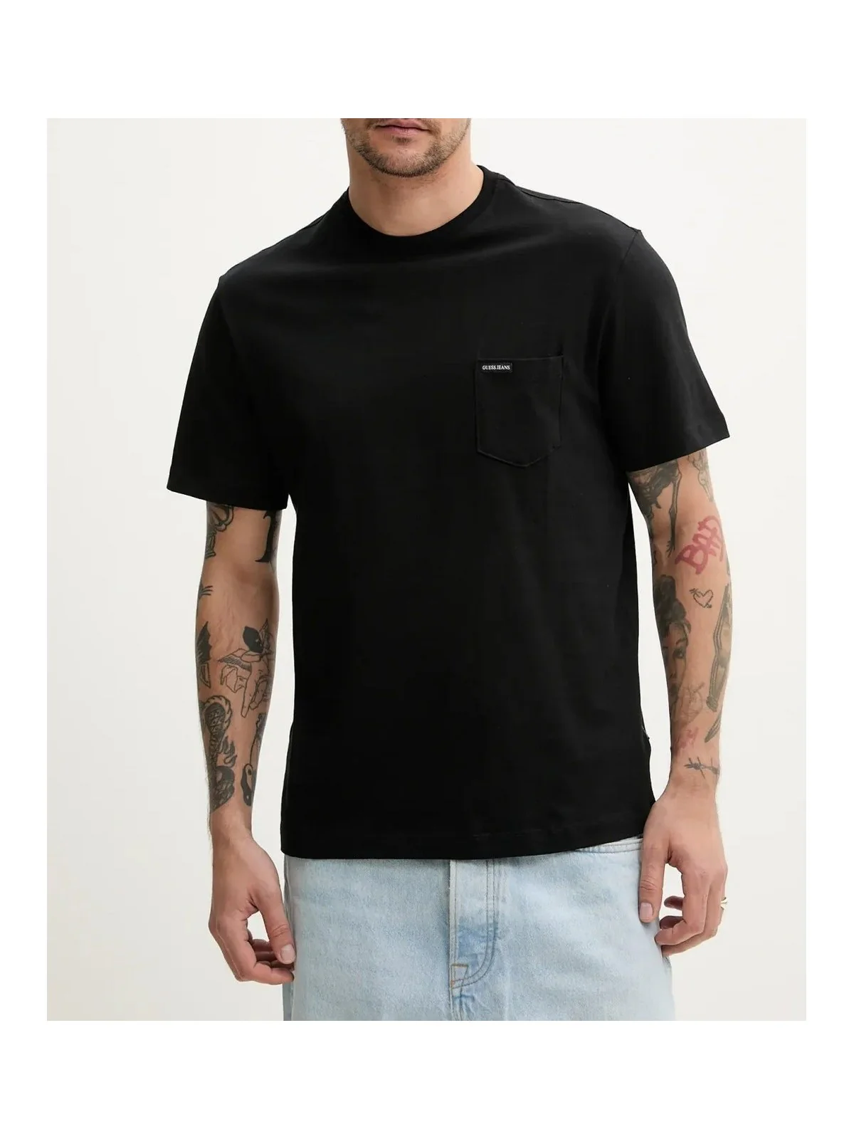 GUESS T-shirt Uomo GJ SS CN REG PKT TEE M5RI74 K8FQ4 JBLK Jet Black A996 - Image 2