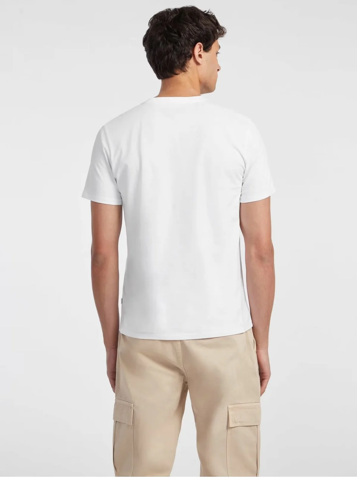 GUESS T-shirt Uomo GJ SS CN SLIM AMERICAN TR TEE M4YI55 K8HM0 G011 PURE WHITE - Image 3