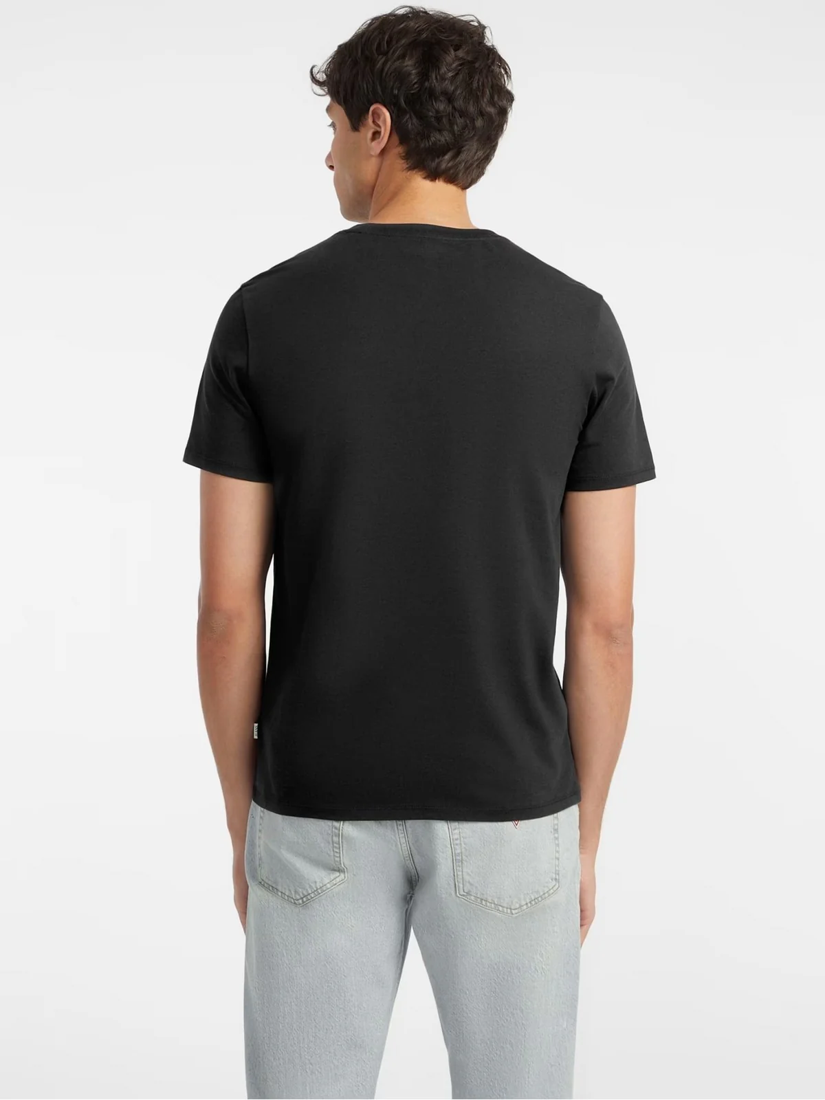 GUESS T-shirt Uomo GJ SS CN SLIM AMERICAN TR TEE M4YI55 K8HM0 JBLK Jet Black A996 - Image 3