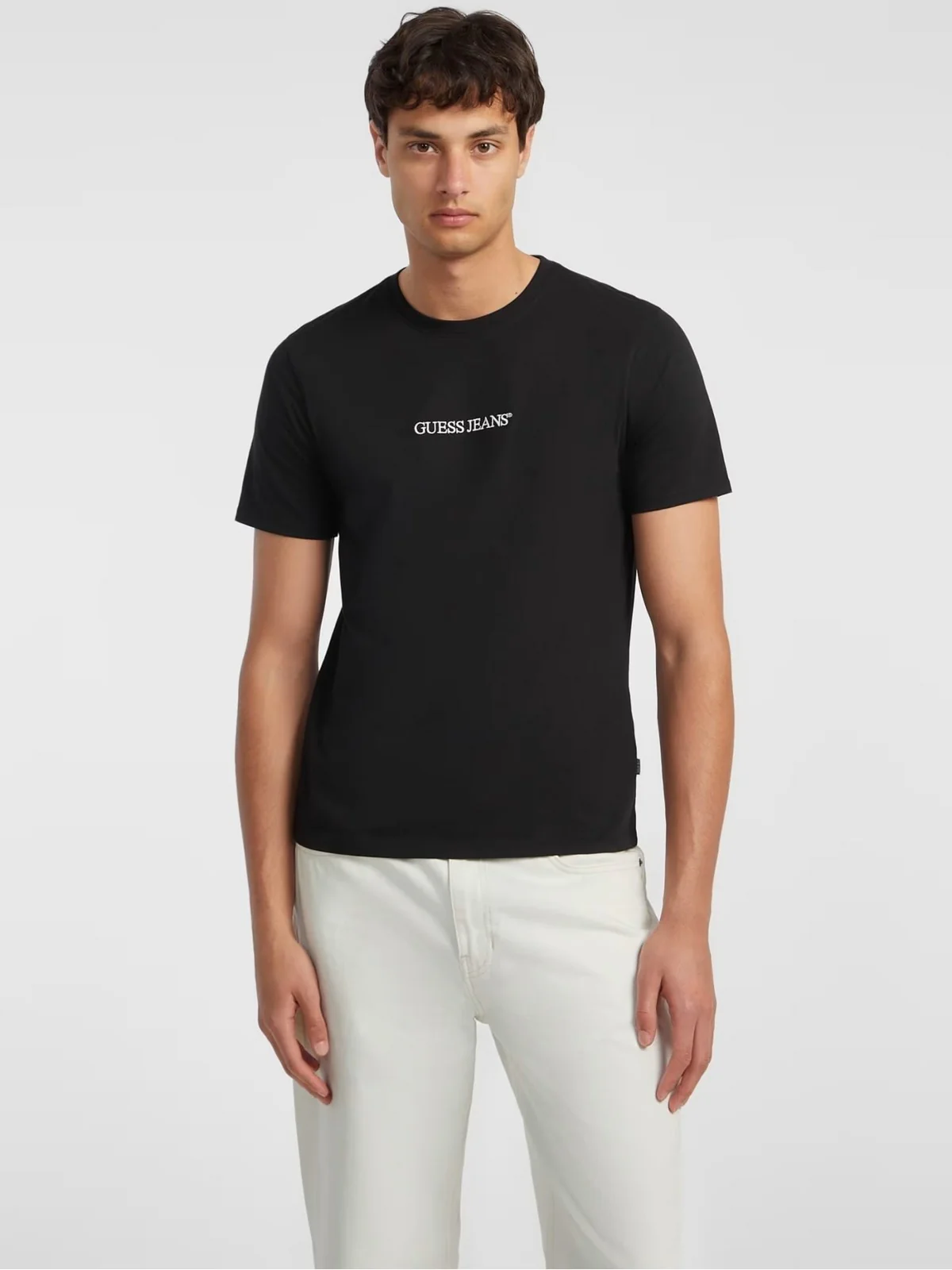 GUESS T-shirt Uomo GJ SS CN SLIM LOGO EMBRO TEE M4YI52 K8HM0 JBLK Jet Black A996 - Image 2
