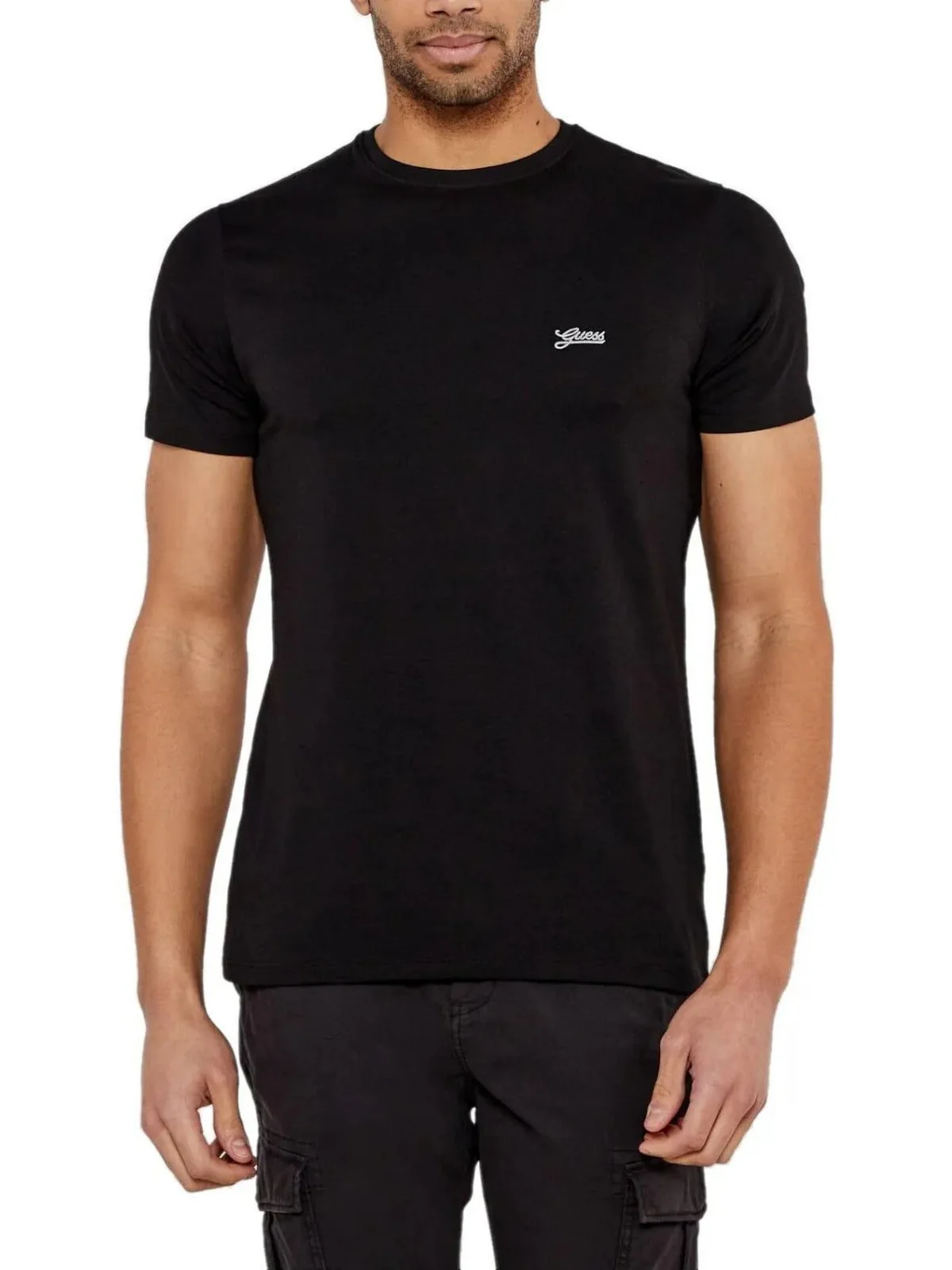 GUESS T-shirt Uomo SS CN BASIC PIMA TEE M4GI70 KC9X0 JBLK Jet Black A996 - Image 2