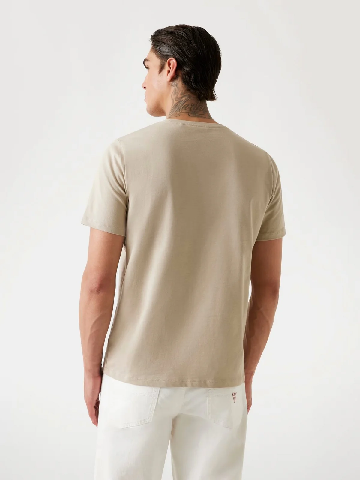GUESS T-shirt Uomo SS CN PATCH TEE M4YI0A KCCM1 G1CA PASADENA STONE - Image 2