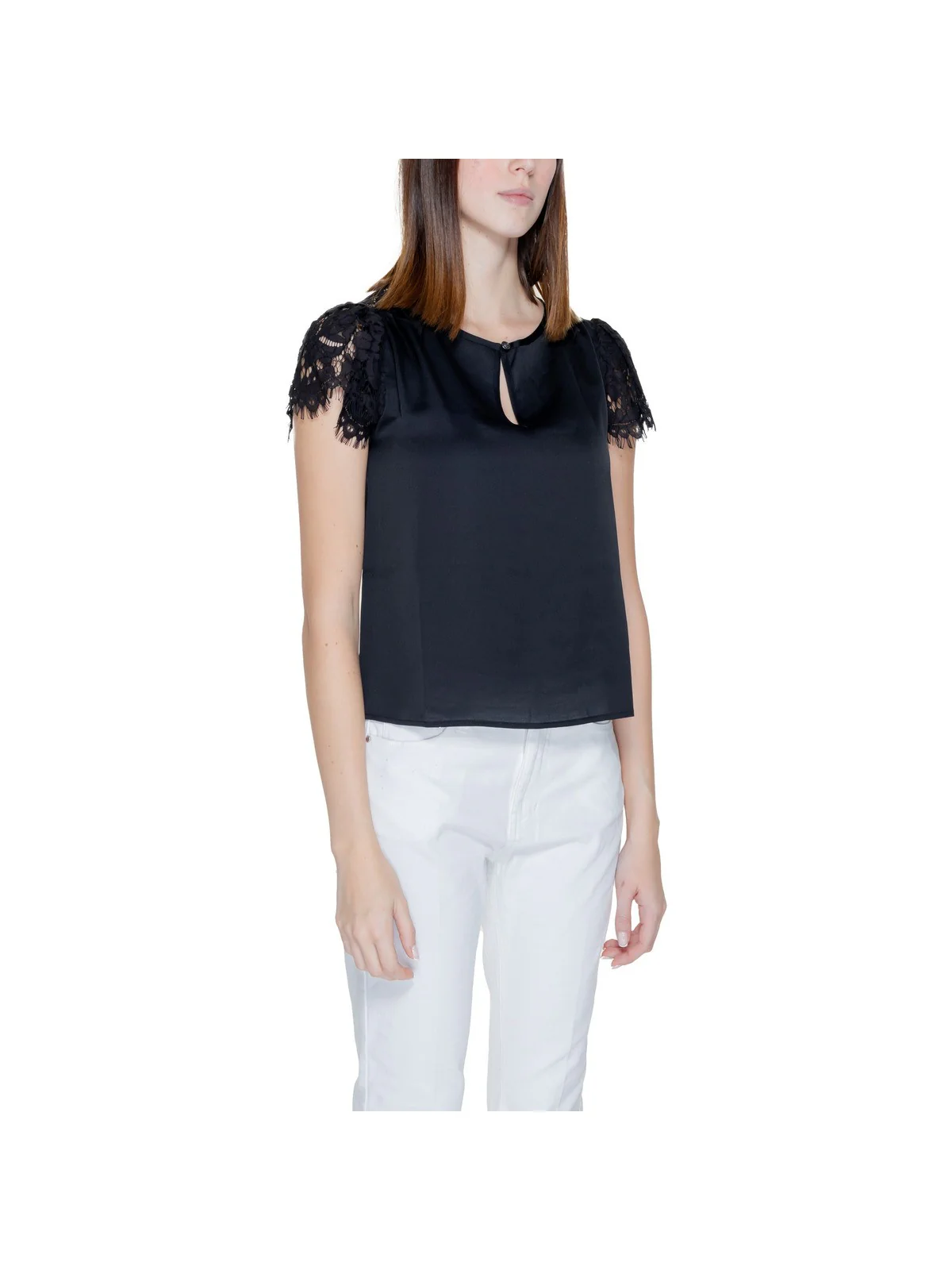 GUESS Top Donna Ss Guendalina Top W4GH86 WD8G2 JBLK Nero - Image 3