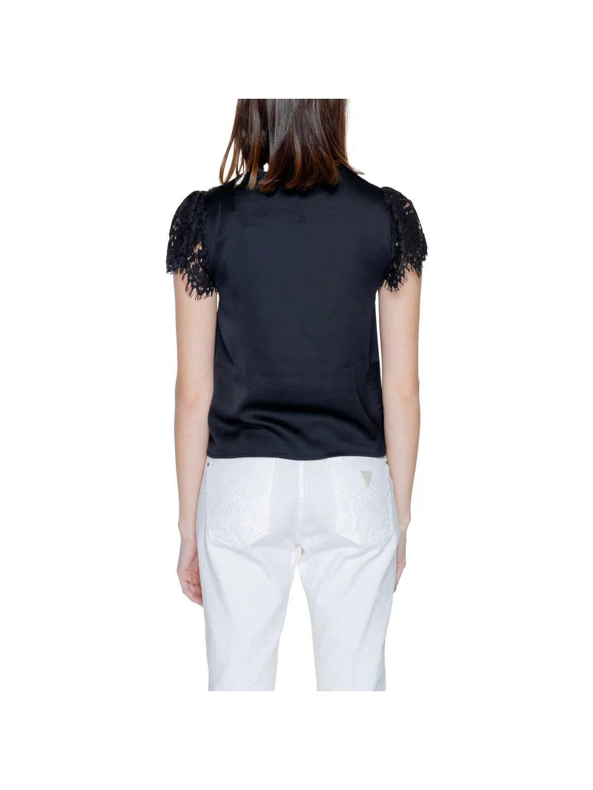 GUESS Top Donna Ss Guendalina Top W4GH86 WD8G2 JBLK Nero - Image 4