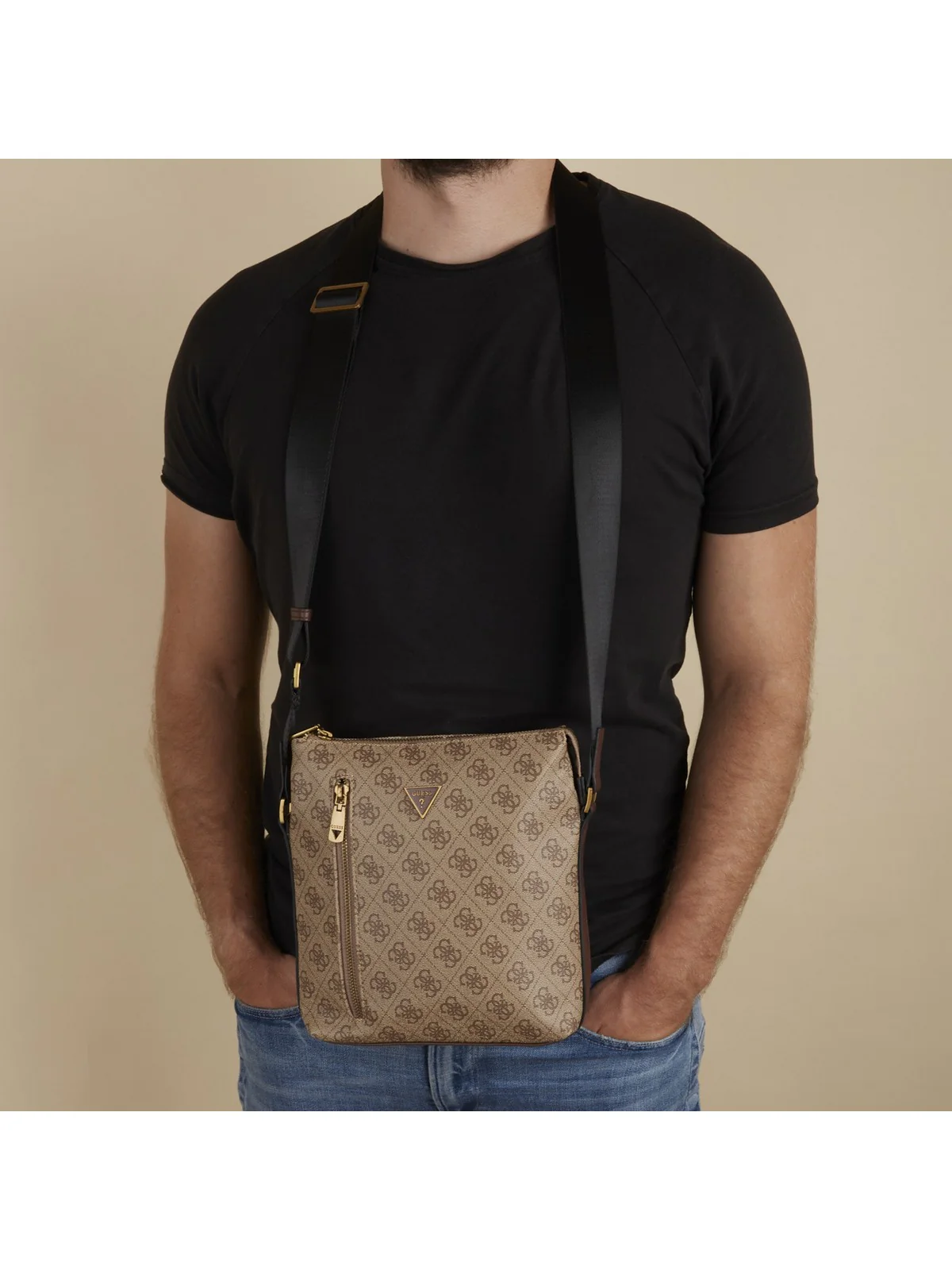 GUESS Tracolla Uomo  HMEVZL P3299 BBO Beige - Image 3