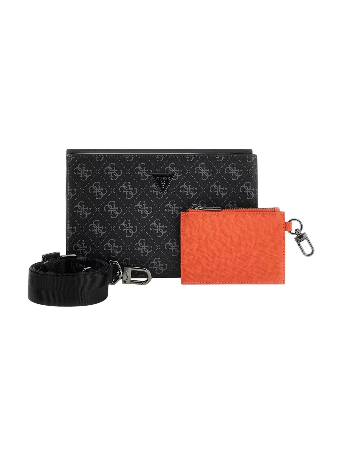 GUESS Tracolla Uomo MILANO CROSSBODY TOP ZIP HMMILO P6157 DAB DARK BLACK - Image 6