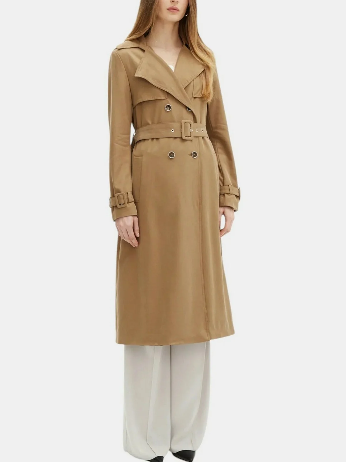 GUESS Trench Donna MAYA UNSTRUCTURED TRENCH W5RL15 WGYM2 F1AZ Beige - Image 2
