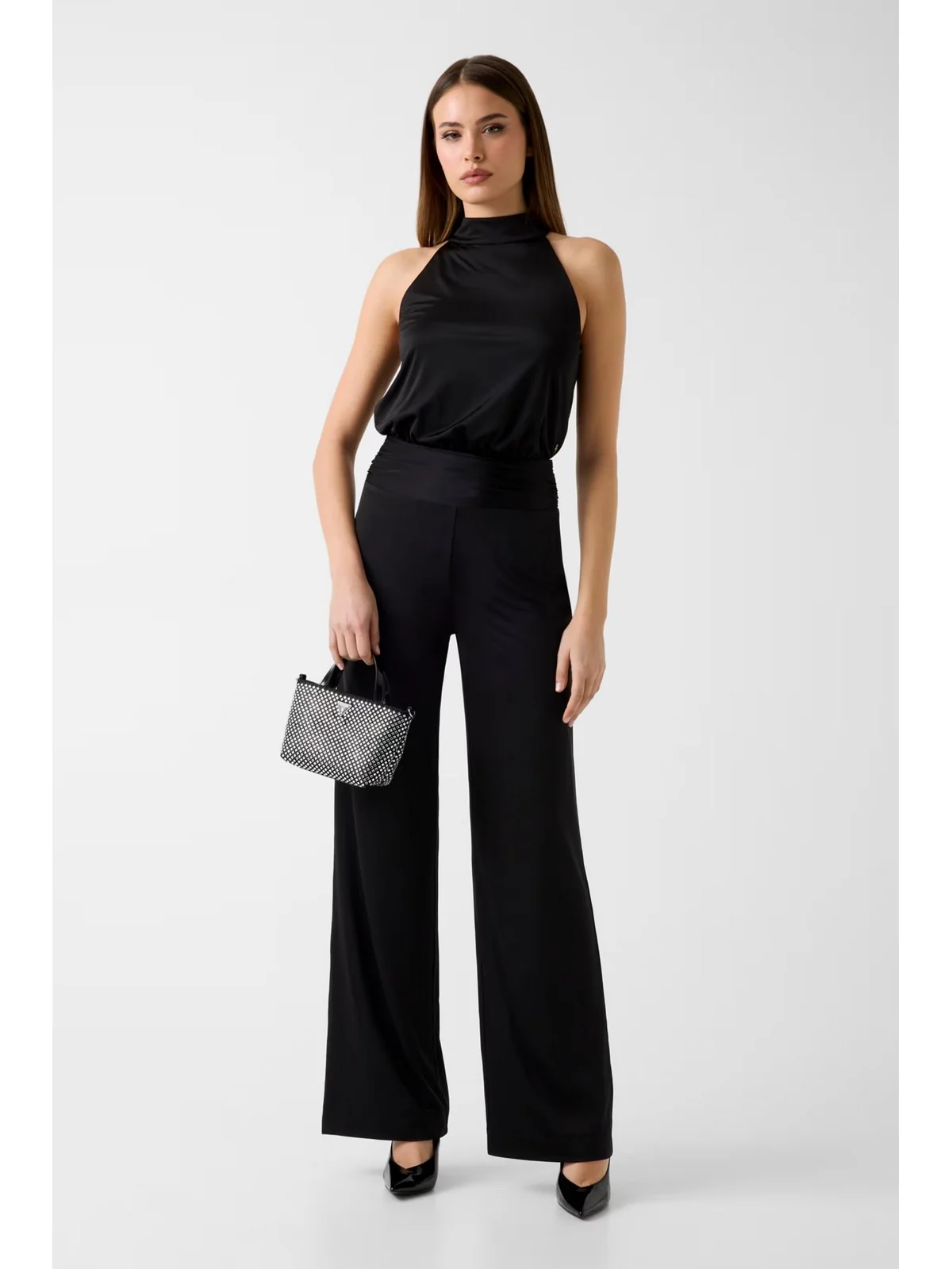 GUESS Tuta Donna SL CHARLINE OVERALL W6GK12 K2937 JBLK Jet Black A996 - Image 2