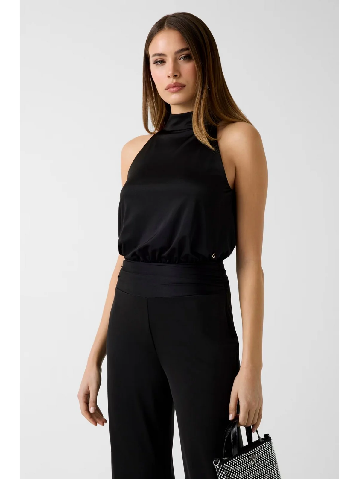 GUESS Tuta Donna SL CHARLINE OVERALL W6GK12 K2937 JBLK Jet Black A996 - Image 3