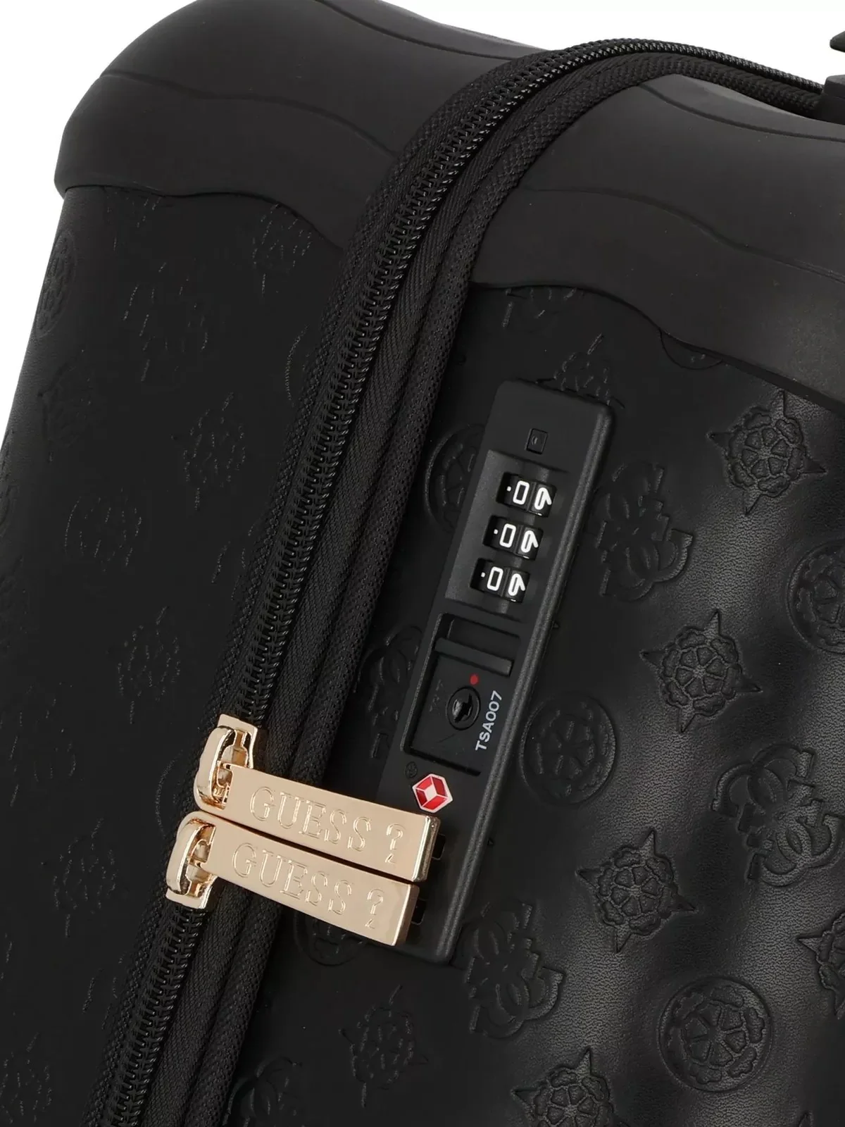 GUESS Valigia e Trolley Donna WILDER 18 IN 8-WHEELER TWK745 29830 BLA Nero - Image 4
