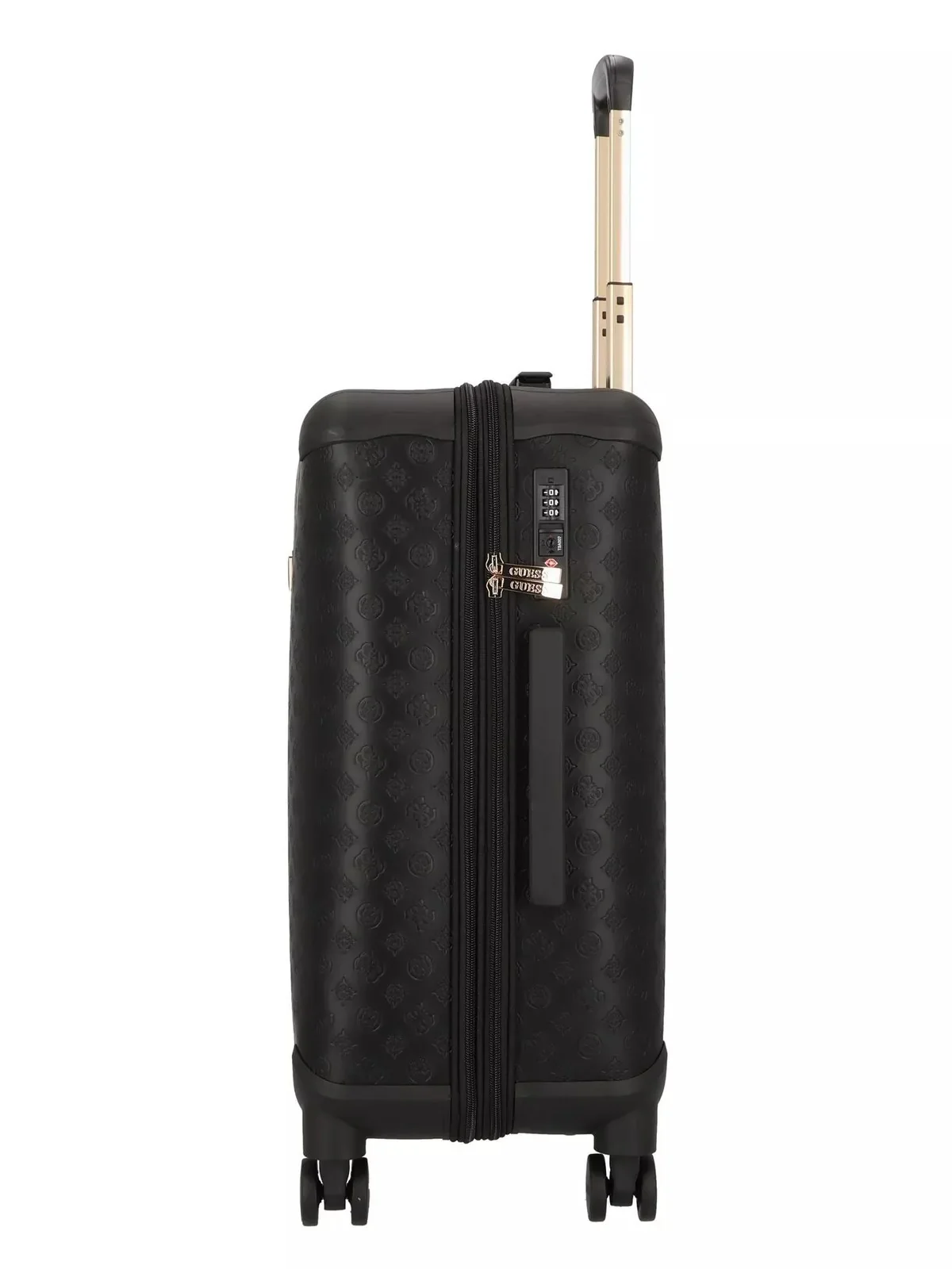 GUESS Valigia e Trolley Donna WILDER 22 IN 8-WHEELER TWK745 29820 BLA Nero - Image 3