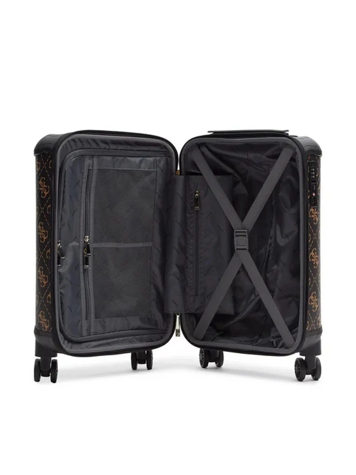 GUESS Valigie e Trolley Donna Berta 18 In 4-Wheele TWS868 89830 BNL Marrone - Image 5
