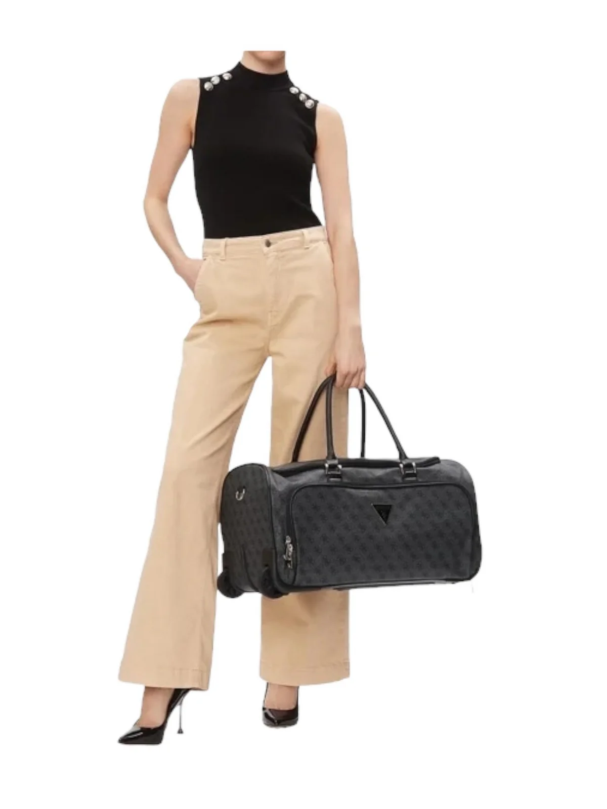 GUESS Valigie e Trolley Donna Jesco Shopper Tote TWB838 99350 COA Grigio - Image 2