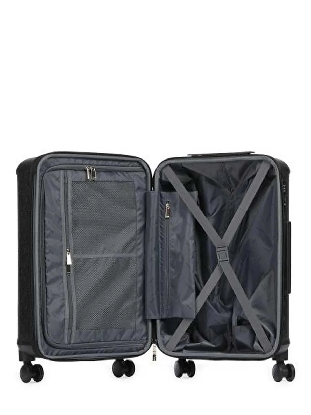 GUESS Valigie e Trolley Donna WILDER 22 IN 8-WHEELER TWDP74 52982 BLA BLACK - Image 3