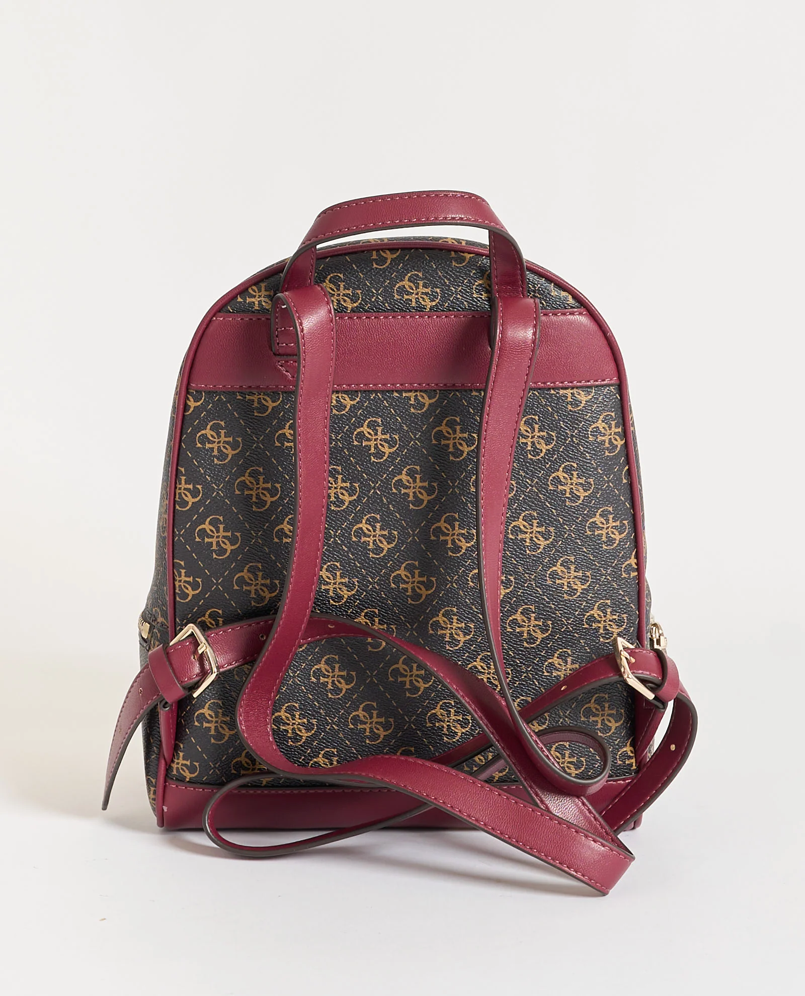 GUESS Zaino Donna FOLLIE SMALL BACKPACK TWLQ96 76032 BNL BROWN LOGO - Image 2