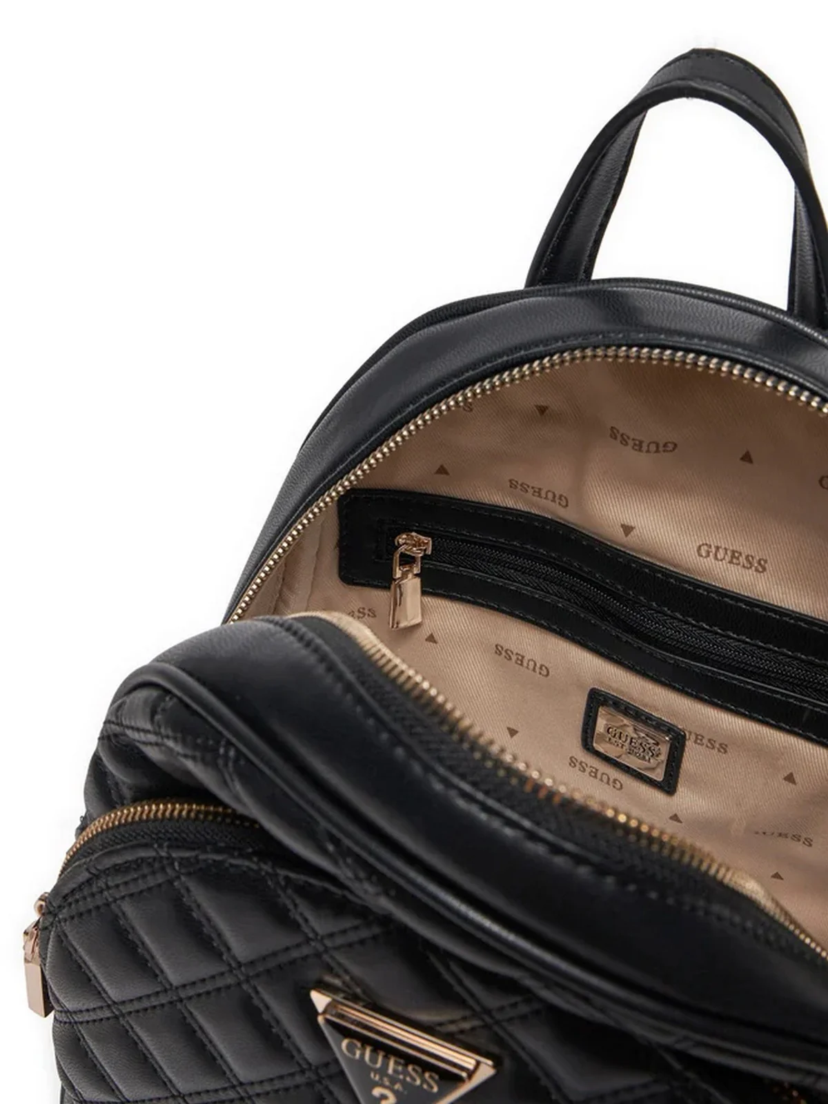 GUESS Zaino Donna GIULLY DOME BACKPACK HWQG87 48320 BLA Nero - Image 5
