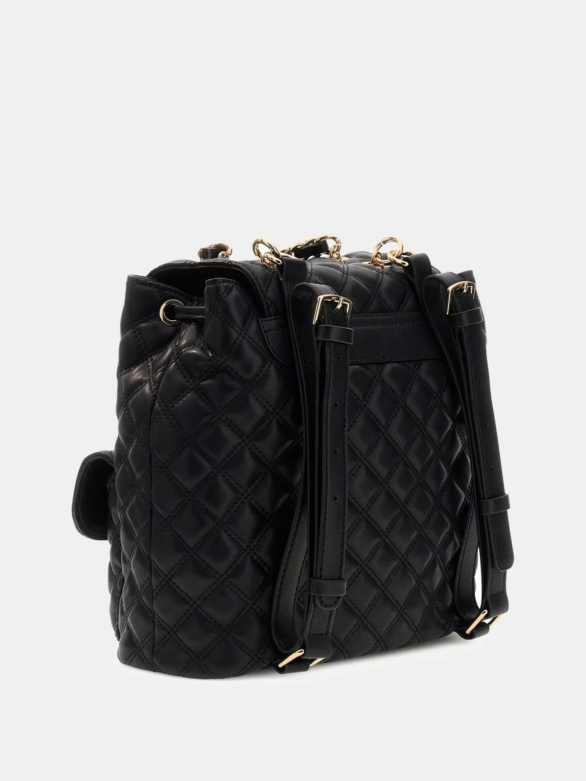 GUESS Zaino Donna GIULLY II FLAP BACKPACK HWQG96 73330 BLA BLACK - Image 2