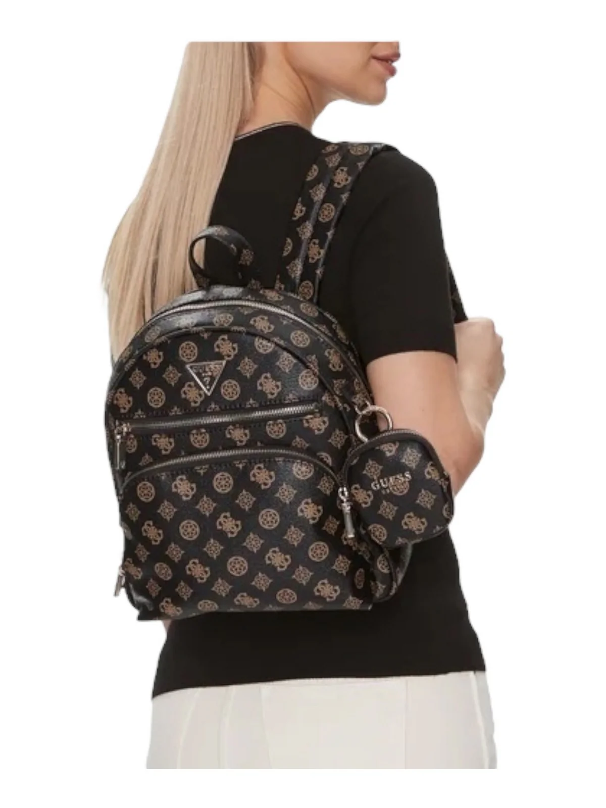 GUESS Zaino Donna Power Play Tech Tote HWPG90 06320 MLO Marrone - Image 4