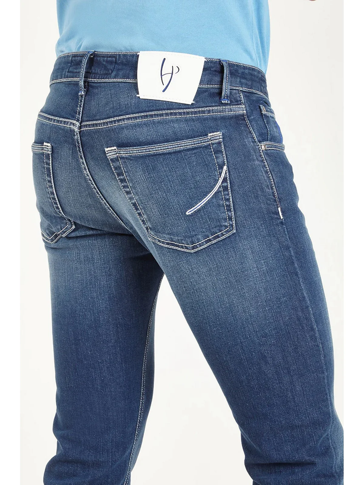 HANDPICKED Jeans Uomo  ORVIETO 03140W2 002 Blu - Image 2