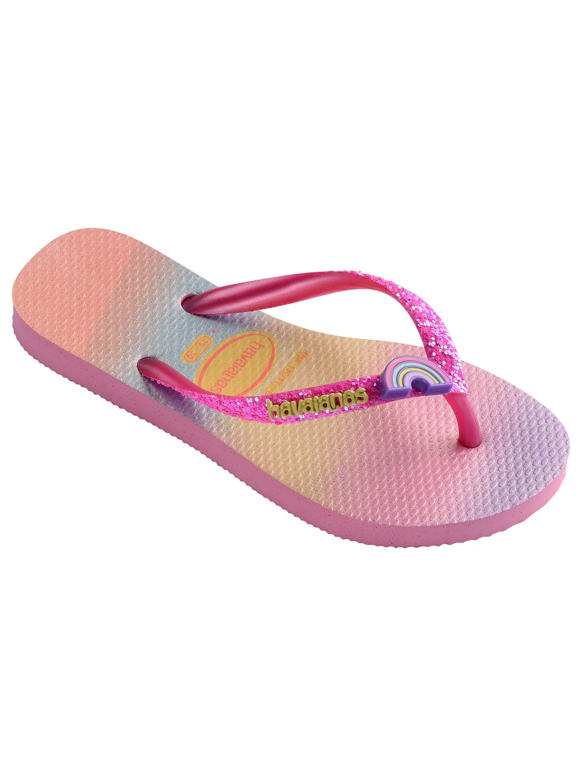 HAVAIANAS Infradito Bambine e ragazze hav. kids slim glitter 4146976.2139 Rosa - Image 2