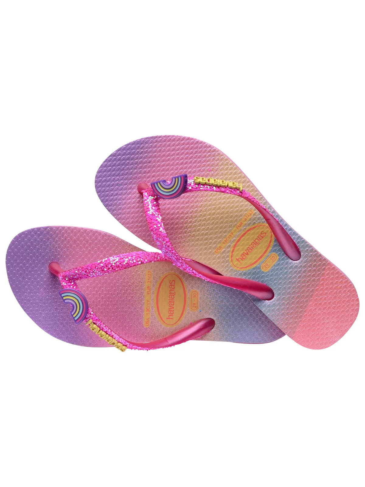 HAVAIANAS Infradito Bambine e ragazze hav. kids slim glitter 4146976.2139 Rosa - Image 4