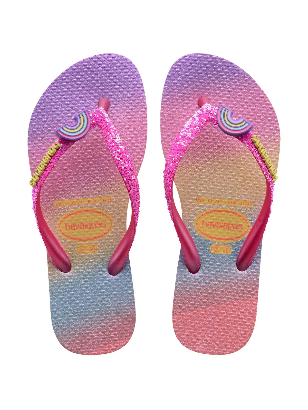 HAVAIANAS Infradito Bambine e ragazze hav. kids slim glitter 4146976.2139 Rosa - Image 6