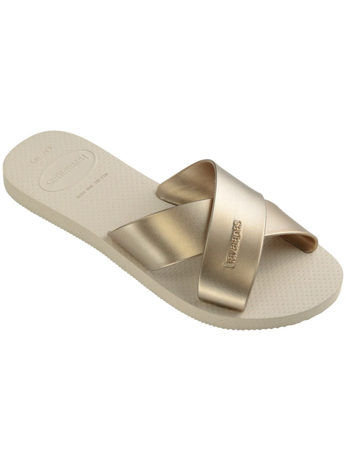 HAVAIANAS Ciabatta Donna Hav. Aqua metallic 4148866.0121 Beige - Image 2