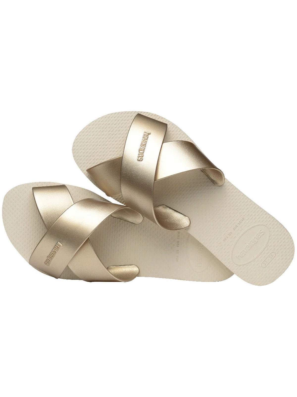 HAVAIANAS Ciabatta Donna Hav. Aqua metallic 4148866.0121 Beige - Image 6