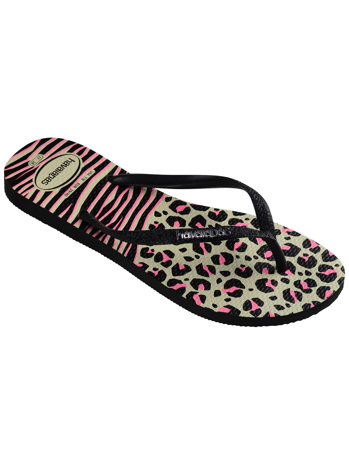 HAVAIANAS Ciabatta Donna Hav. Slim Animals Mix 4147964.0006 Nero - Image 2