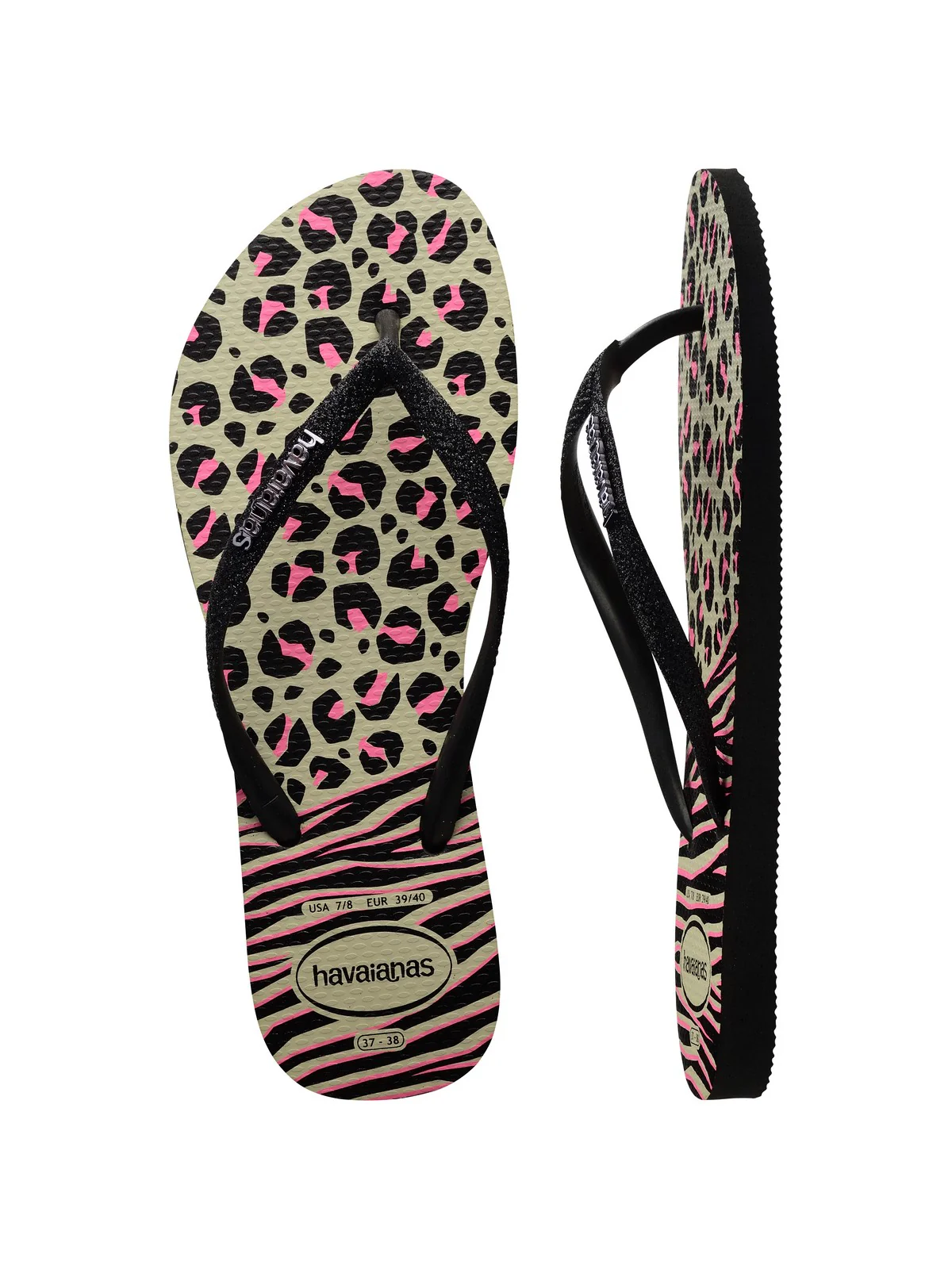 HAVAIANAS Ciabatta Donna Hav. Slim Animals Mix 4147964.0006 Nero - Image 4
