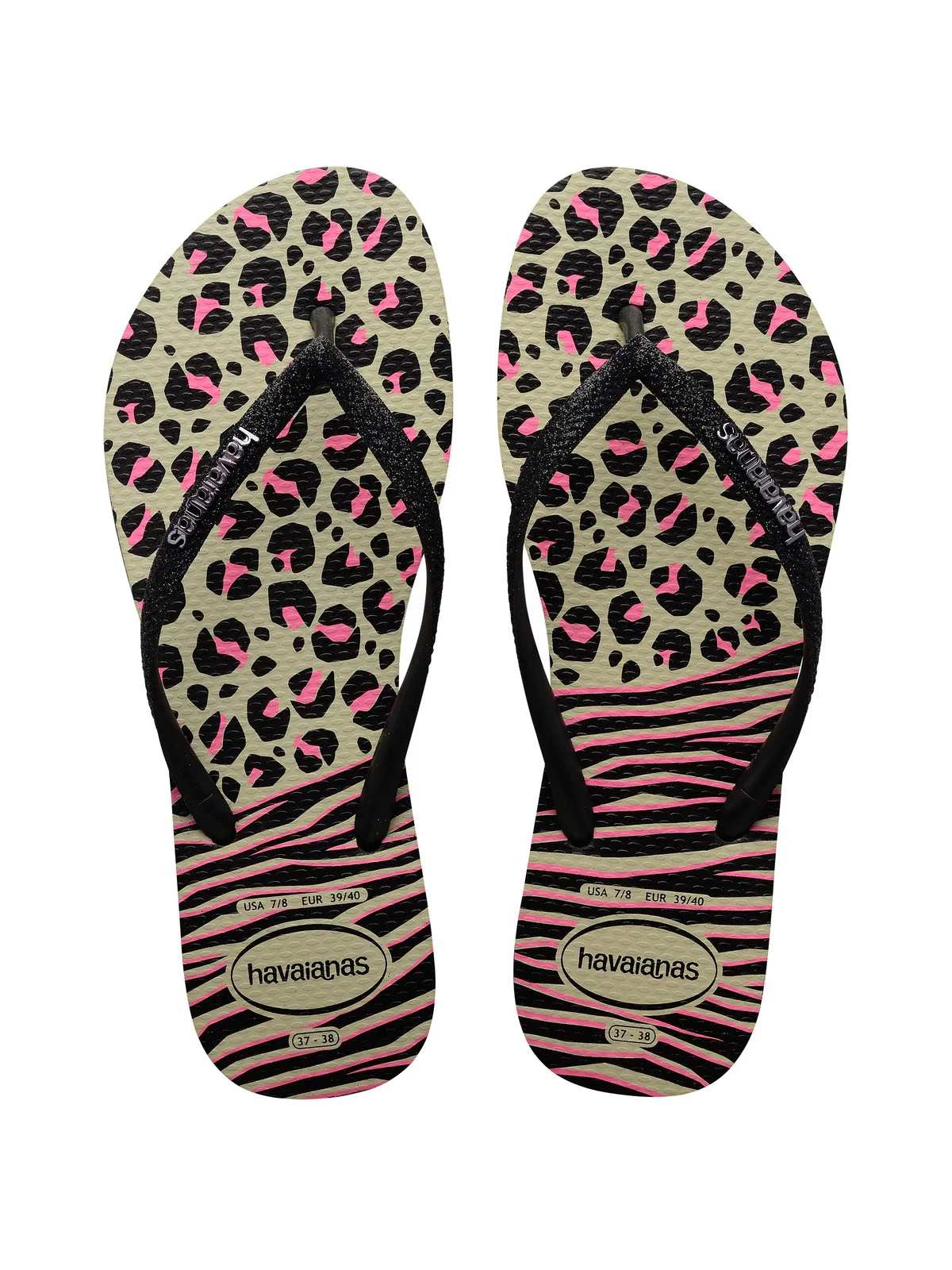 HAVAIANAS Ciabatta Donna Hav. Slim Animals Mix 4147964.0006 Nero - Image 6
