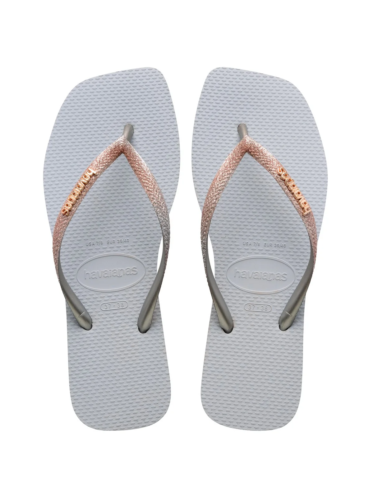 HAVAIANAS Ciabatta Donna Hav. Square glitter 4148102.3498 Grigio - Image 6