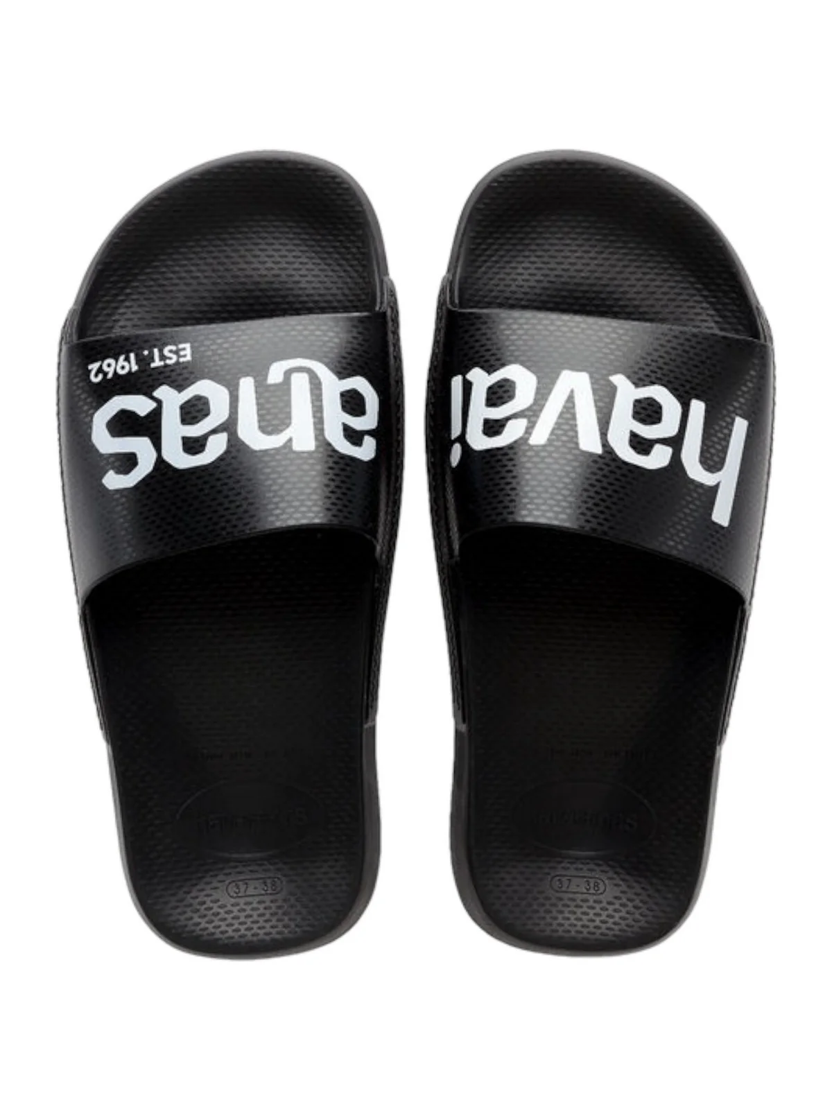 HAVAIANAS Ciabatta Unisex adulto Hav. Slide Classic Logomania 4148124.1069 Nero - Image 5