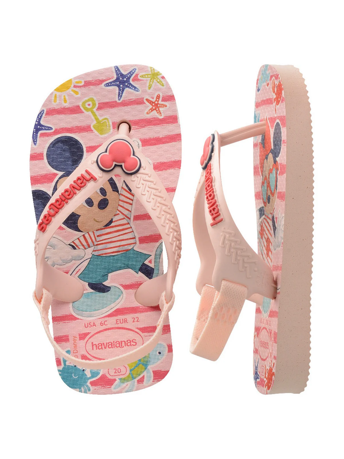 HAVAIANAS Infradito Bambine e ragazze Hav. Baby disney classic II 4137007.9994 PINK/RED - Image 6