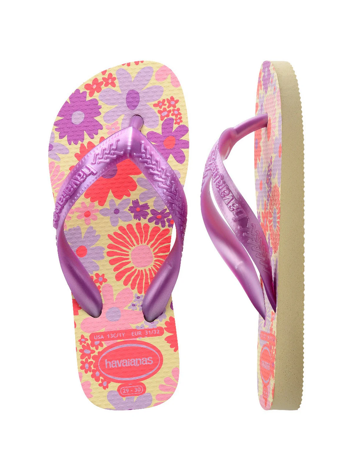 HAVAIANAS Infradito Bambine e ragazze Hav. Kids Flores 4000052.9256 Beige - Image 3