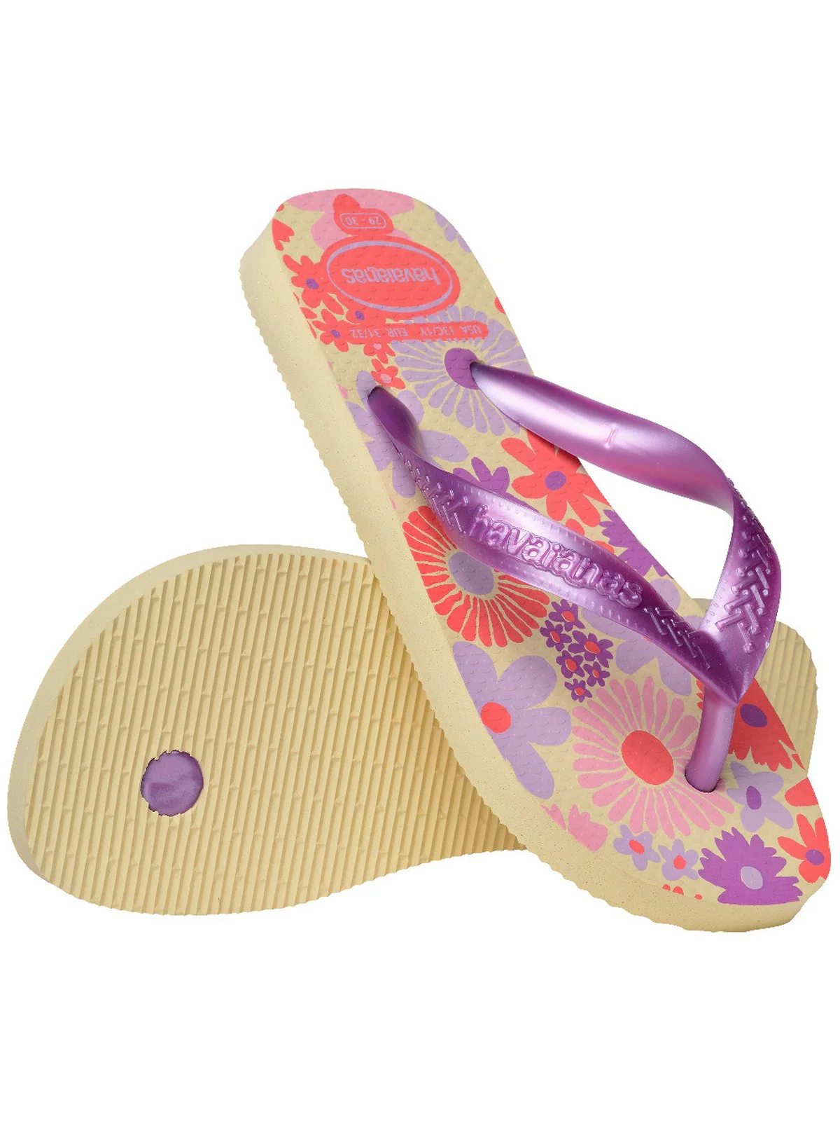 HAVAIANAS Infradito Bambine e ragazze Hav. Kids Flores 4000052.9256 Beige - Image 5