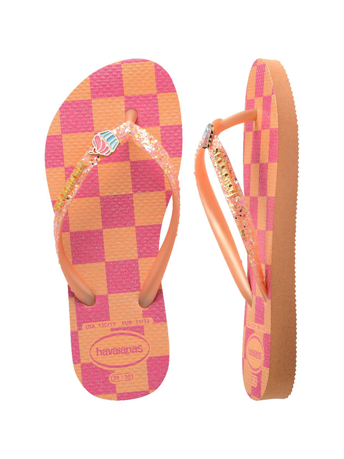 HAVAIANAS Infradito Bambine e ragazze Hav. Kids slim glitter trendy 4146976.0027 Rosa - Image 4