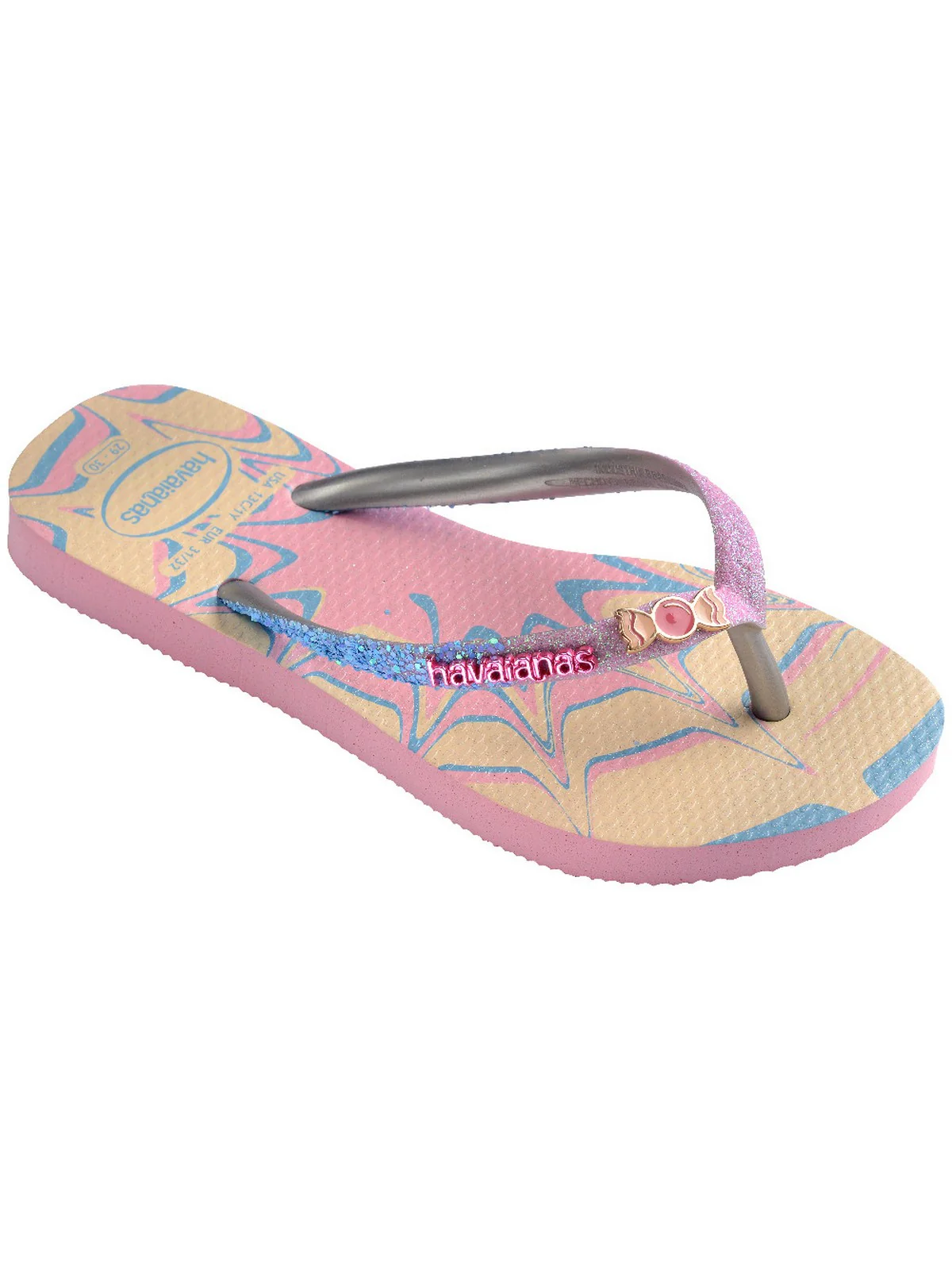 HAVAIANAS Infradito Bambine e ragazze Hav. Kids slim glitter trendy 4146976.9321 Rosa - Image 4