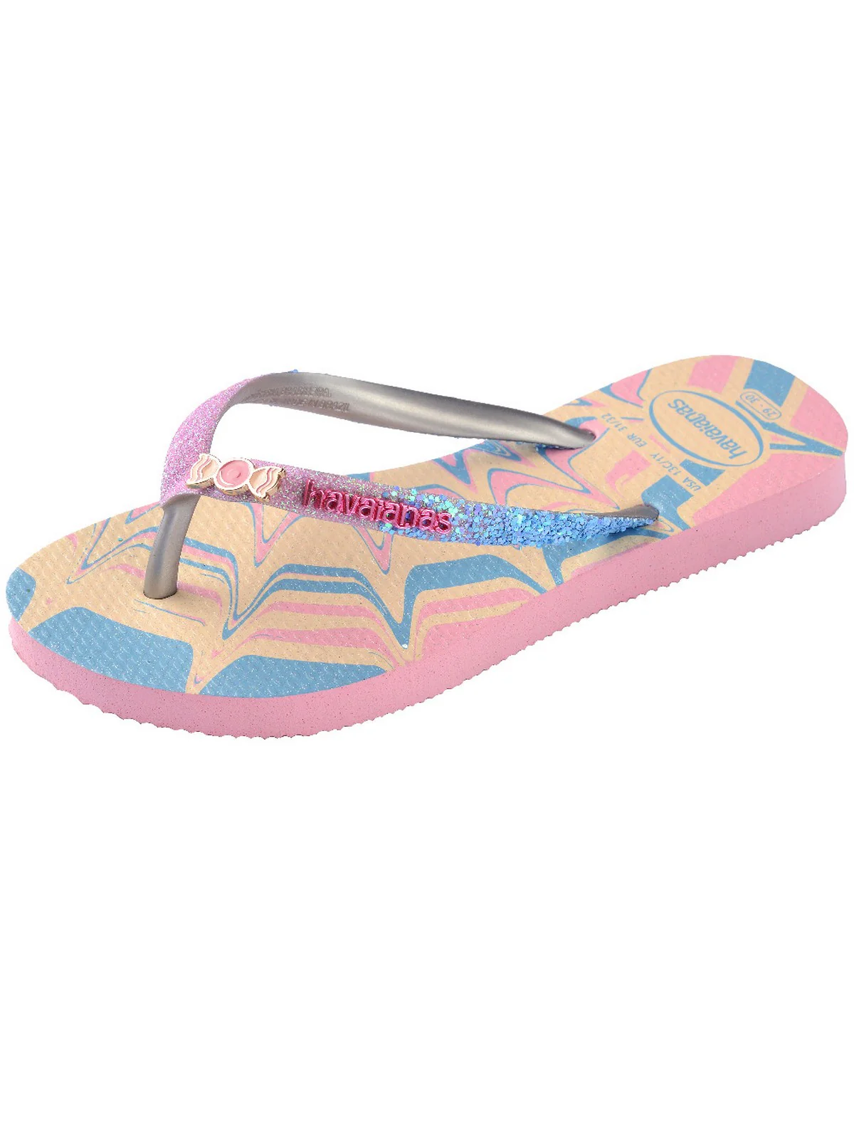 HAVAIANAS Infradito Bambine e ragazze Hav. Kids slim glitter trendy 4146976.9321 Rosa - Image 5