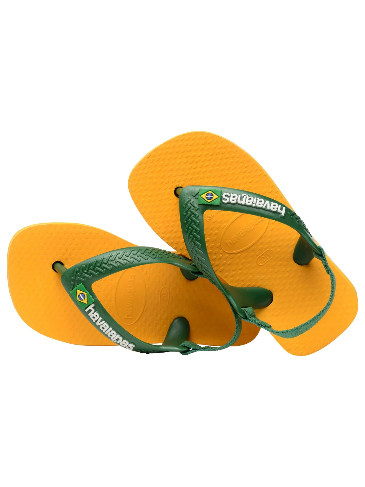 HAVAIANAS Infradito Bambini e ragazzi Hav. Baby brasil logo II 4140577.2151 POP YELLOW/AMAZON - Image 5