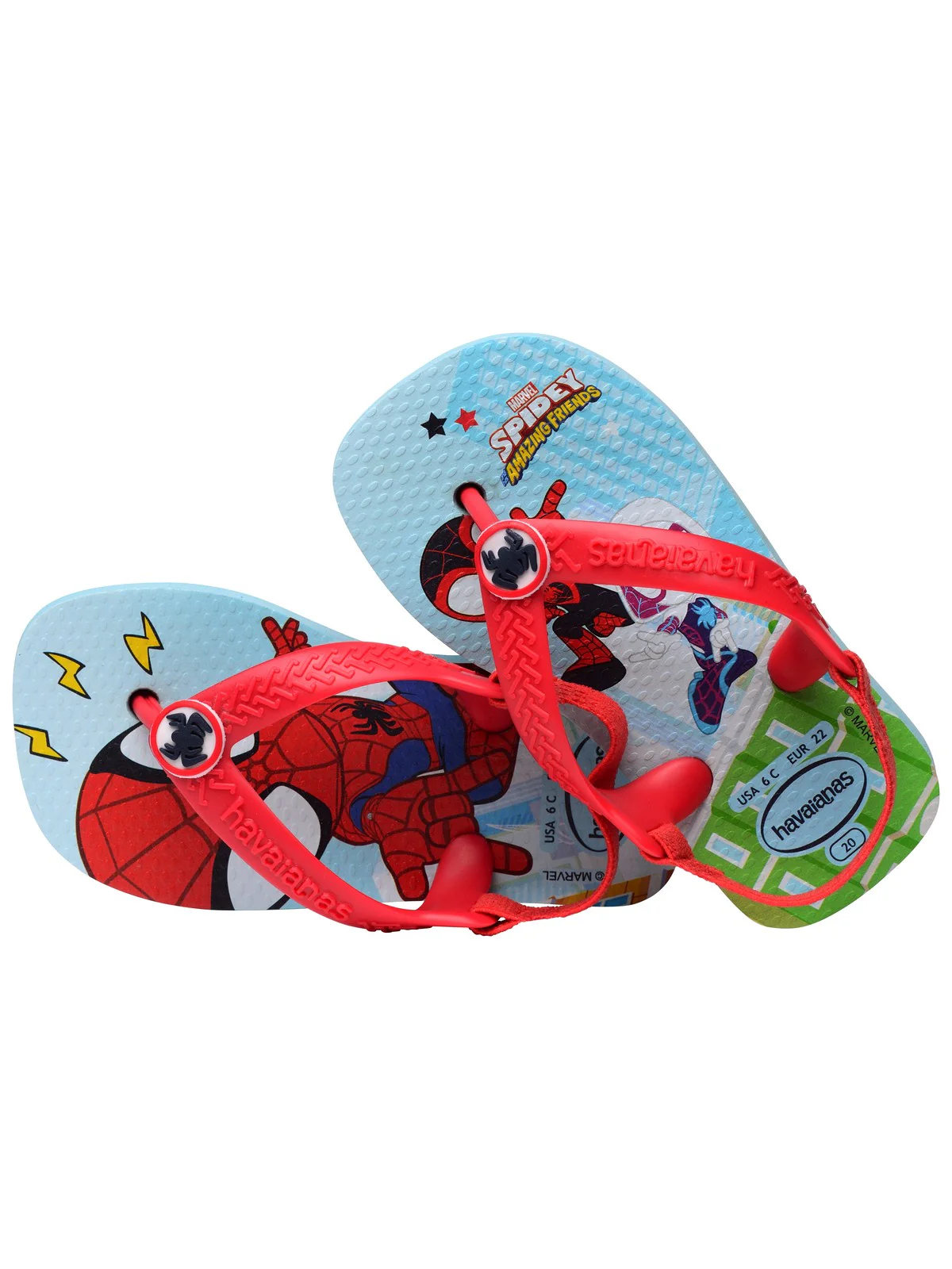 HAVAIANAS Infradito Bambini e ragazzi Hav. Baby marvel 4147132.0145 Blu - Image 4