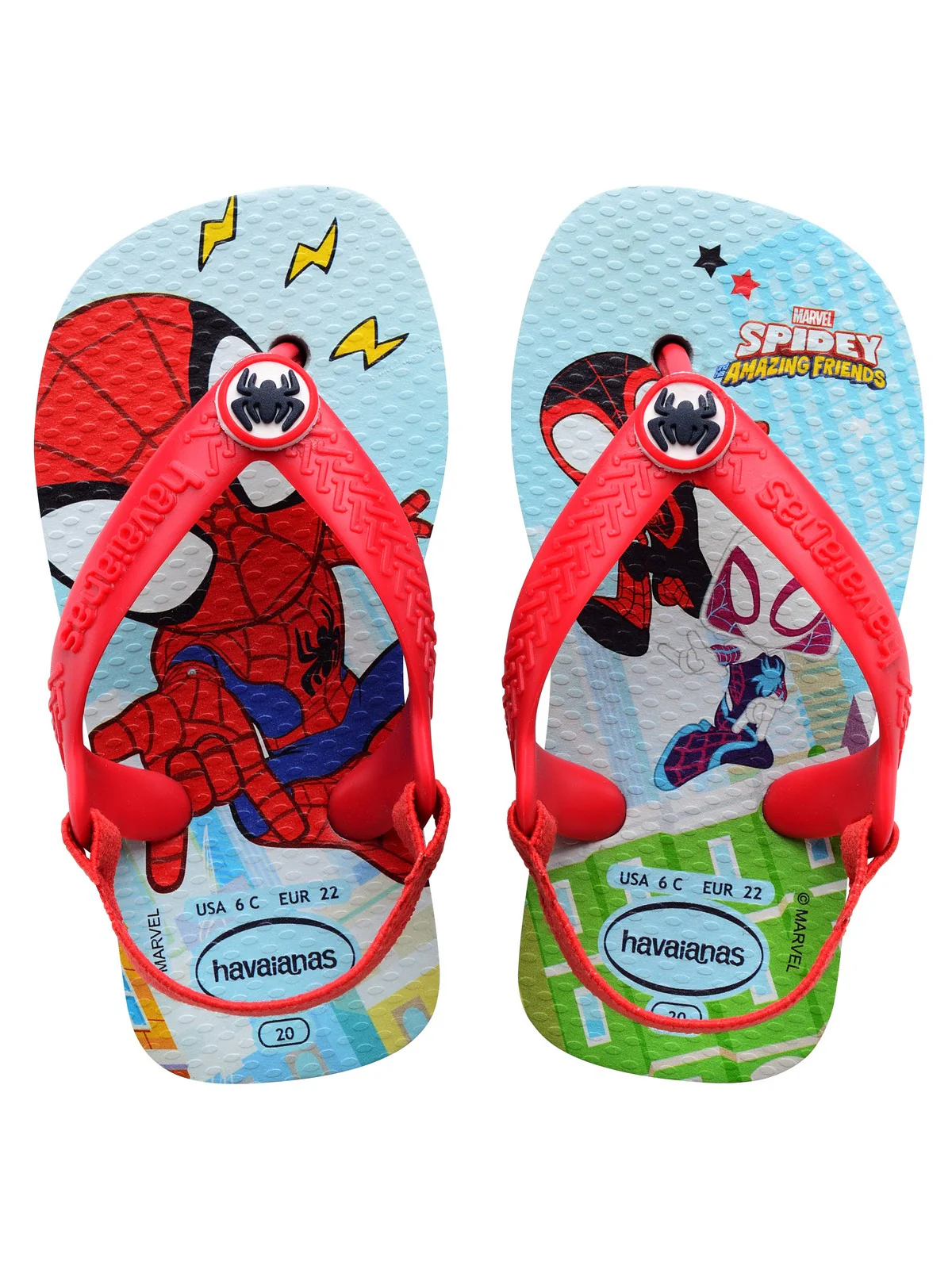 HAVAIANAS Infradito Bambini e ragazzi Hav. Baby marvel 4147132.0145 Blu - Image 6