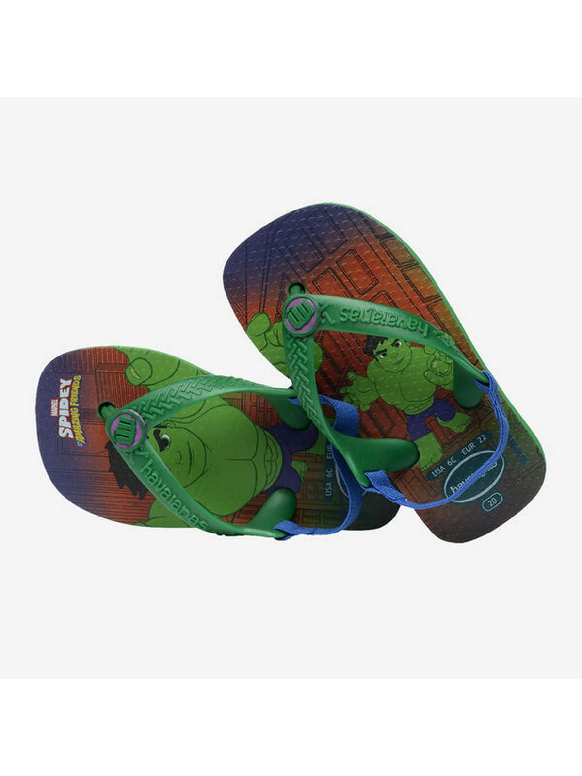 HAVAIANAS Infradito Bambini e ragazzi Hav. Baby marvel 4147132.2703 Verde - Image 2