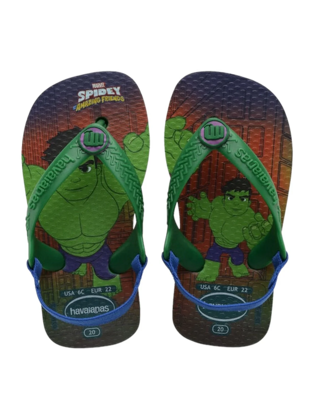 HAVAIANAS Infradito Bambini e ragazzi Hav. Baby marvel 4147132.2703 Verde - Image 5